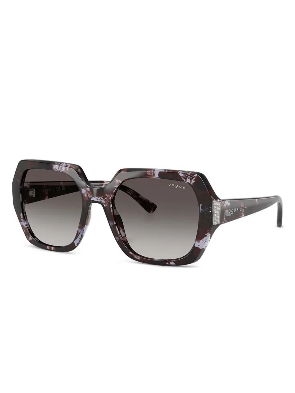Vogue Eyewear geometric embellishment sunglasses - Bruin