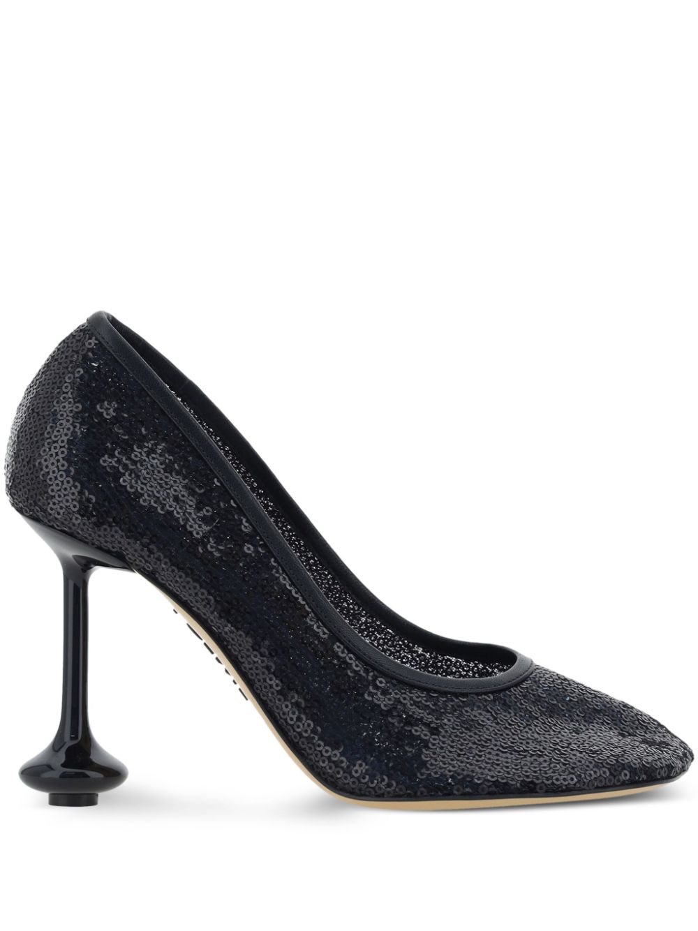 LOEWE 90 mm Toy pumps met pailletten Zwart