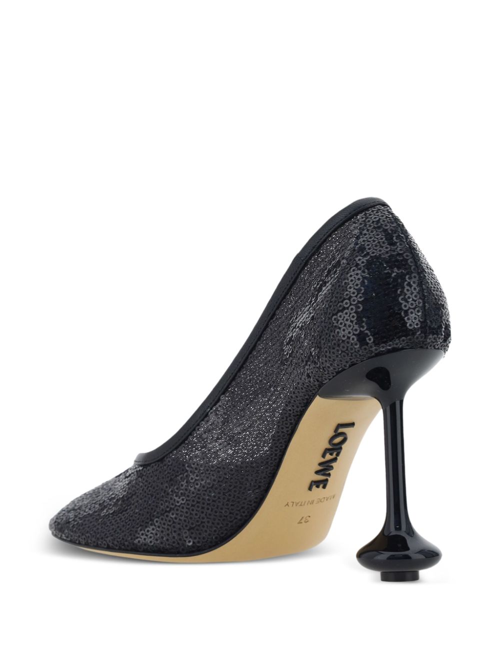 LOEWE 90 mm Toy pumps met pailletten Zwart