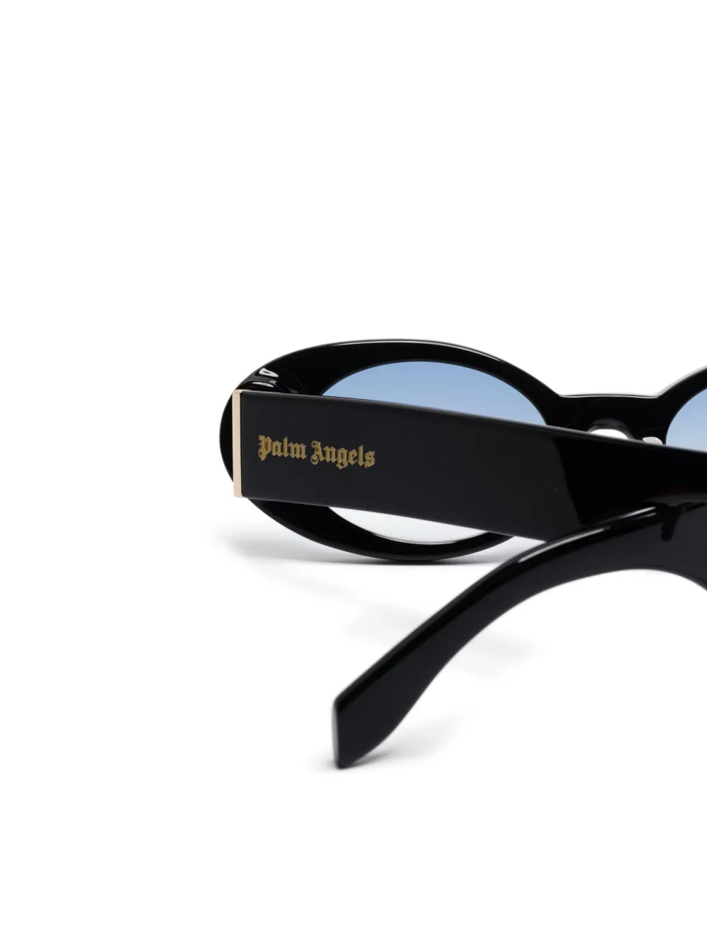 Palm Angels Eyewear Zonnebril met ovalen montuur Zwart