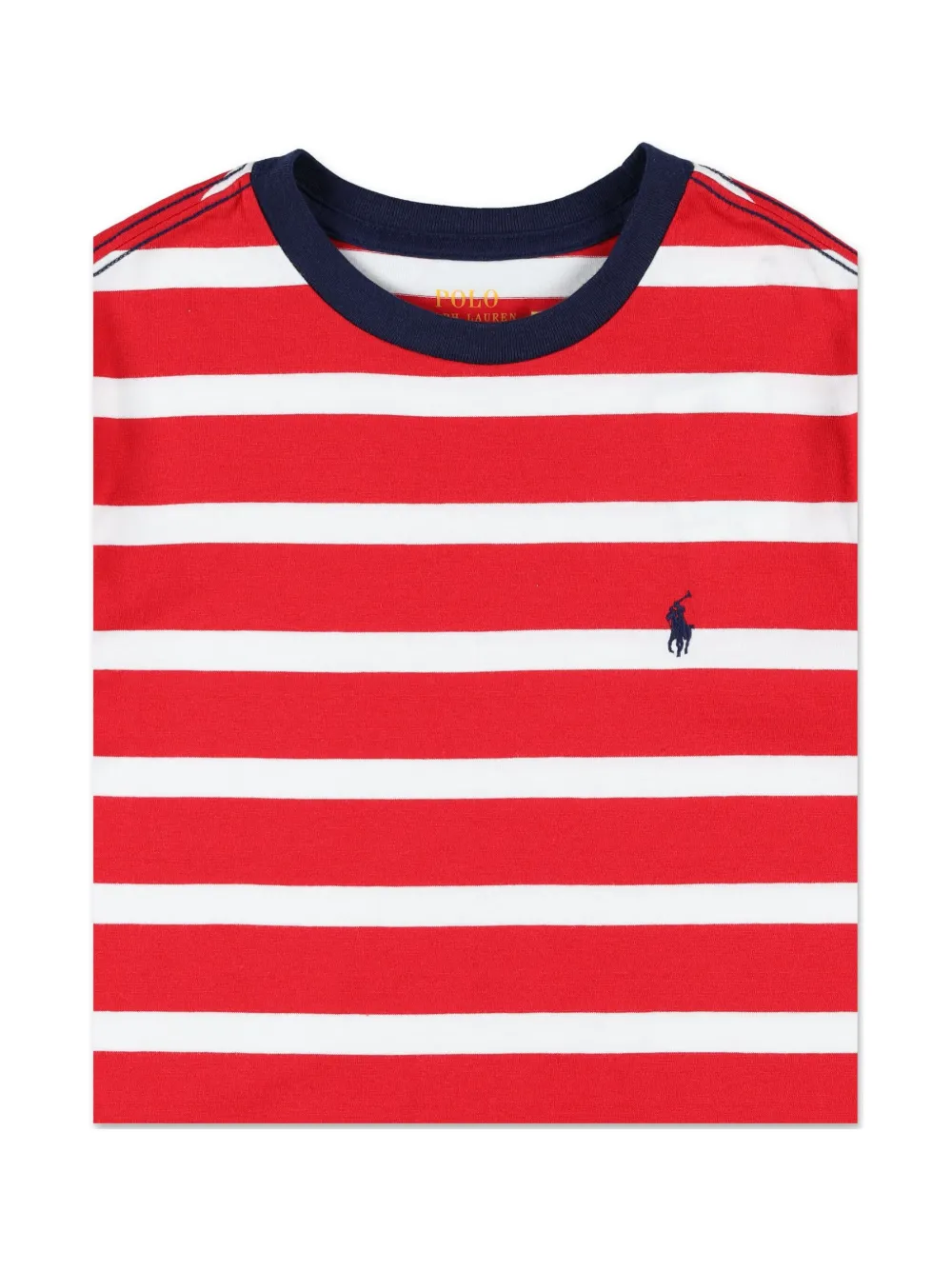 POLO RALPH LAUREN KIDS Gestreept T-shirt Rood