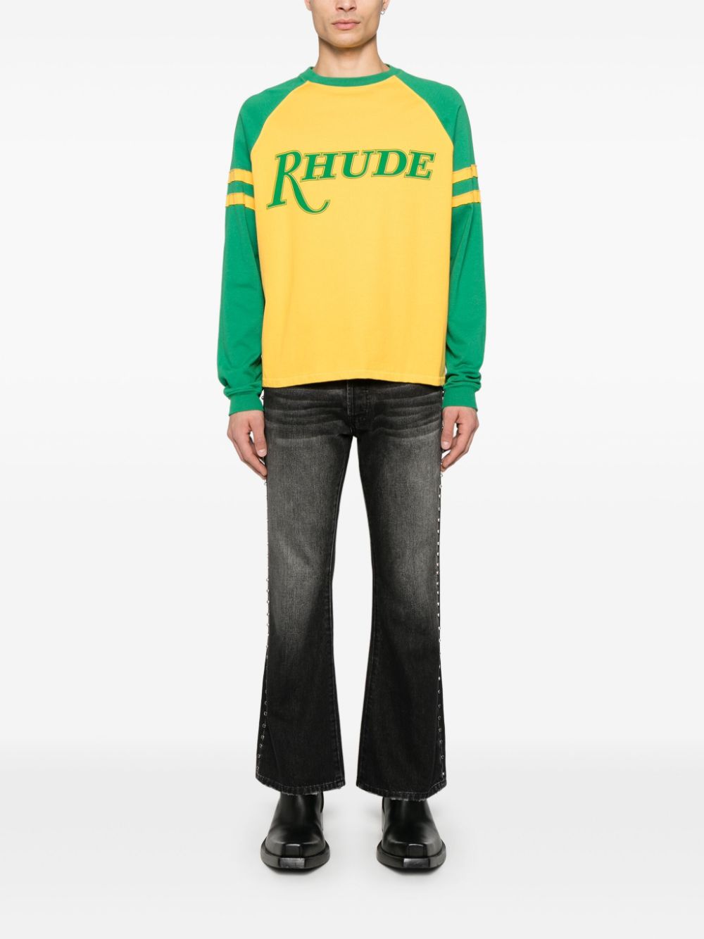 RHUDE San Paulo T-shirt - Geel