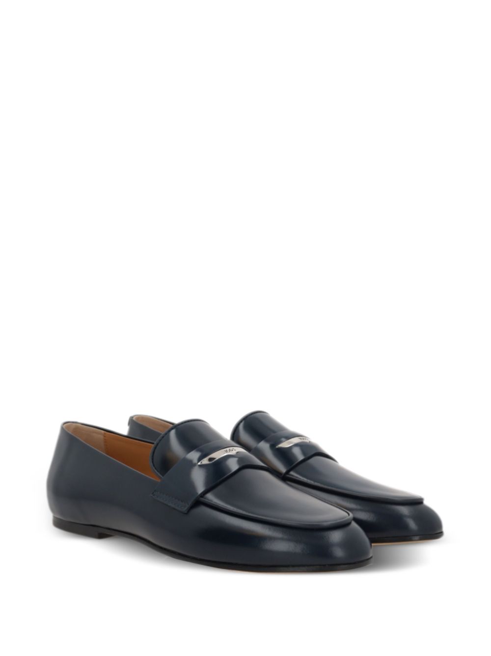 Tod's logo-engraved loafers - Blauw