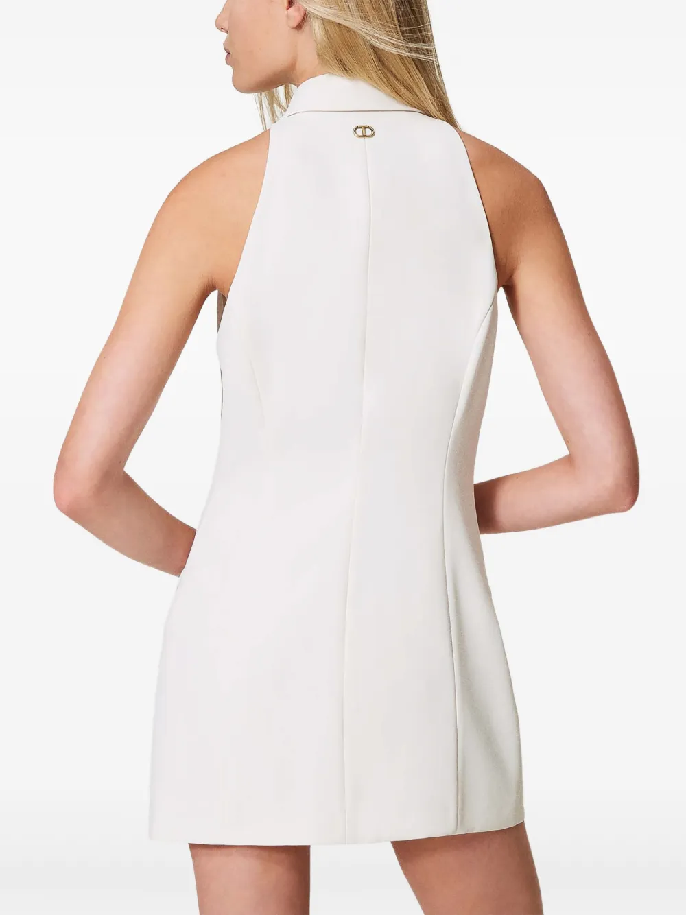 TWINSET Button-down mini-jurk Wit