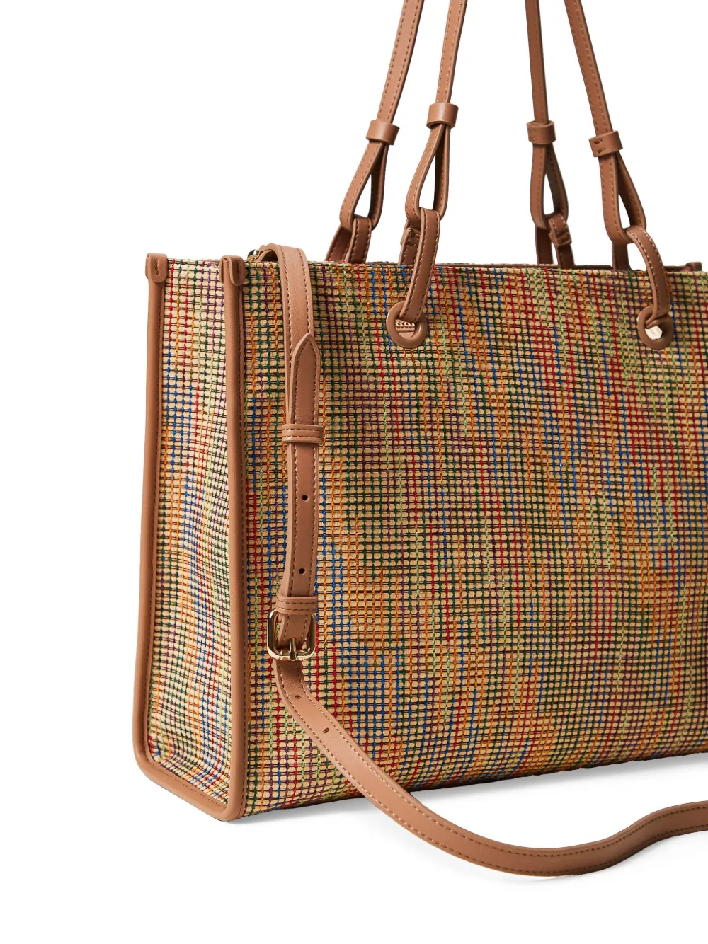 TWINSET Shopper met geborduurd logo Beige