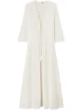 TWINSET open-knit beach dress - White
