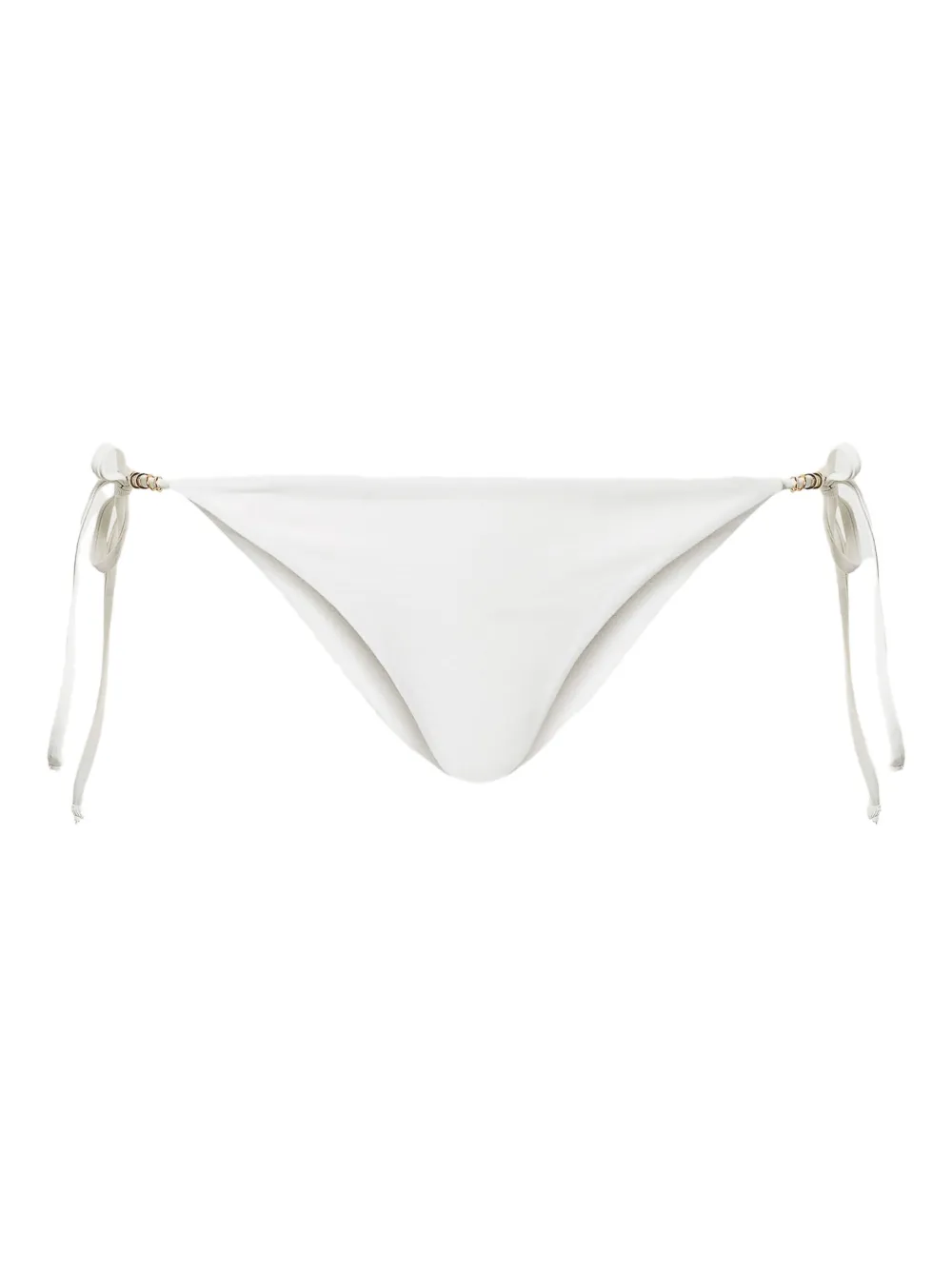 TWINSET Slip bikini con ciondolo logo - Bianco
