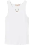 TWINSET cotton tank top - White