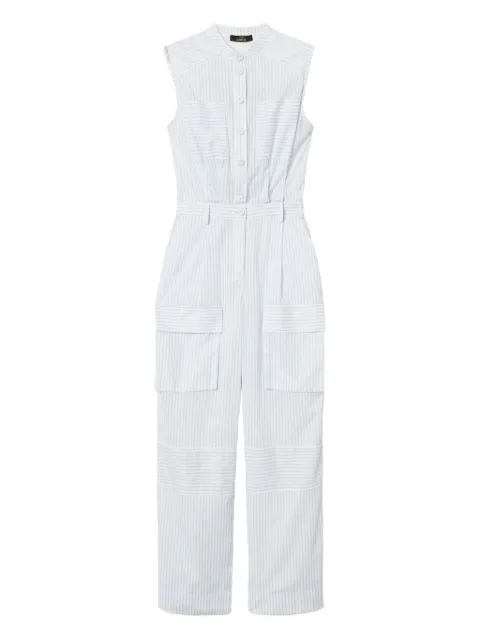 TWINSET striped utility jumpsuit