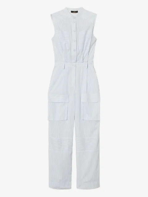 TWINSET striped utility jumpsuit