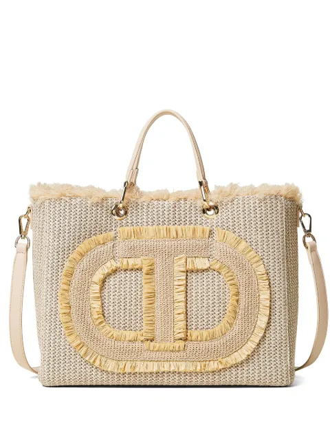 TWINSET tote con aplique Oval T