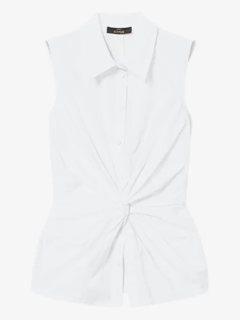 TWINSET camisa con detalle retorcido