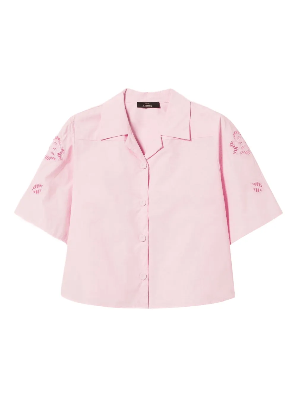 TWINSET Blouse met geborduurde bloemen Roze