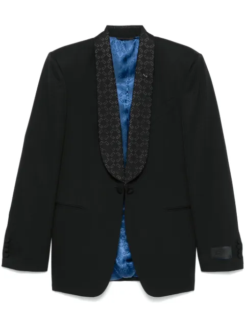 Givenchy monogram 72 jacquard-collar blazer