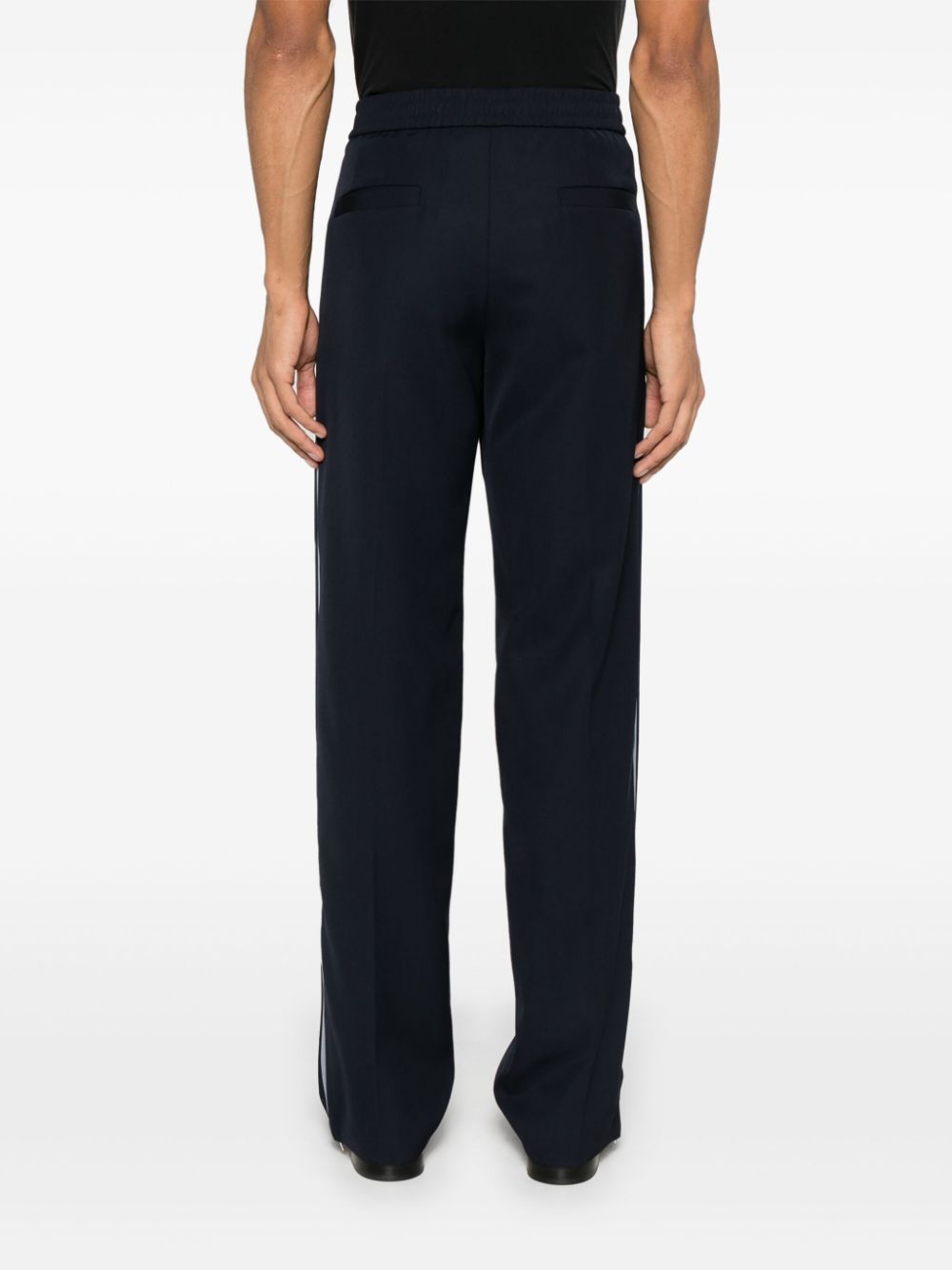 Gucci logo-patch trousers Blauw