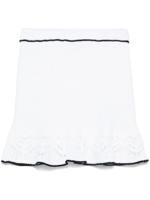 Blumarine crochet mini skirt