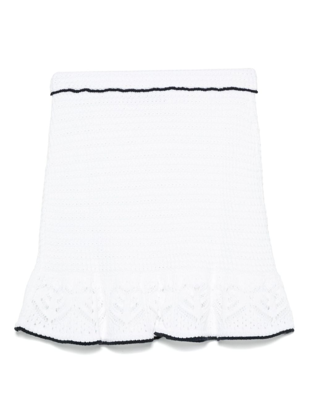 Blumarine Gehaakte mini-rok - Wit