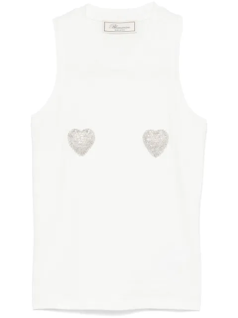 Blumarine heart-patch tank top