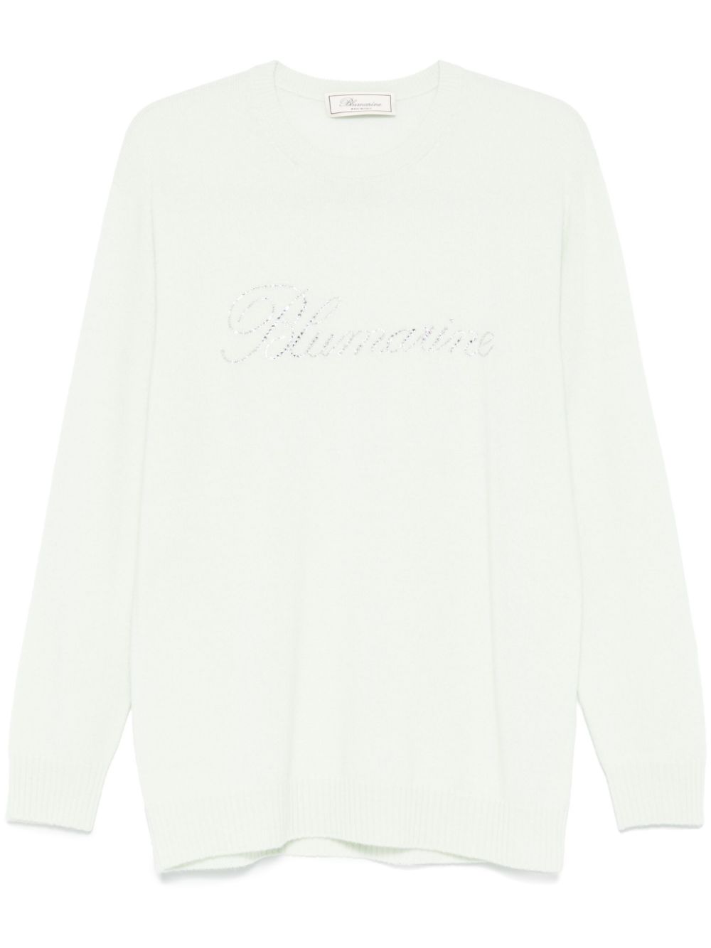 rhinestone-logo sweater