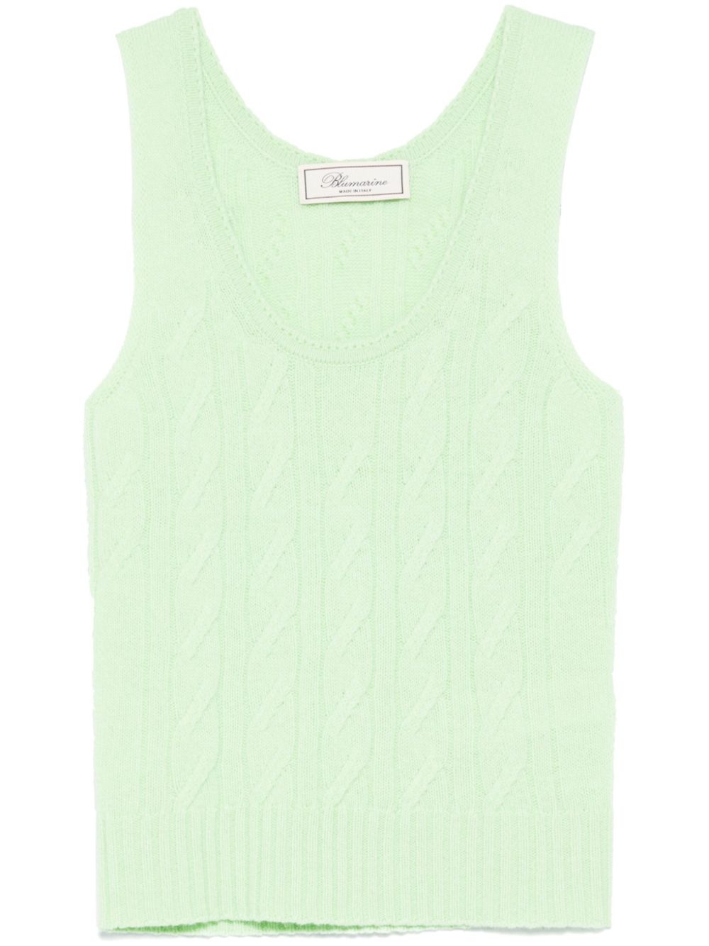 cable-knit tank top