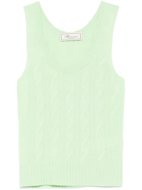 Blumarine cable-knit tank top