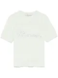 Blumarine logo-appliqué T-shirt - Green
