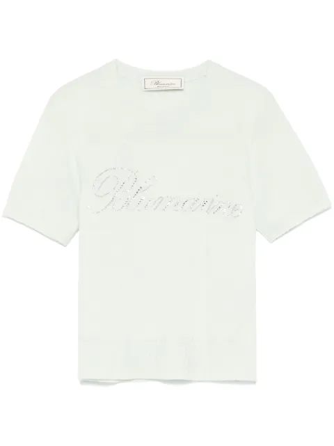 Blumarine logo-appliqué T-shirt