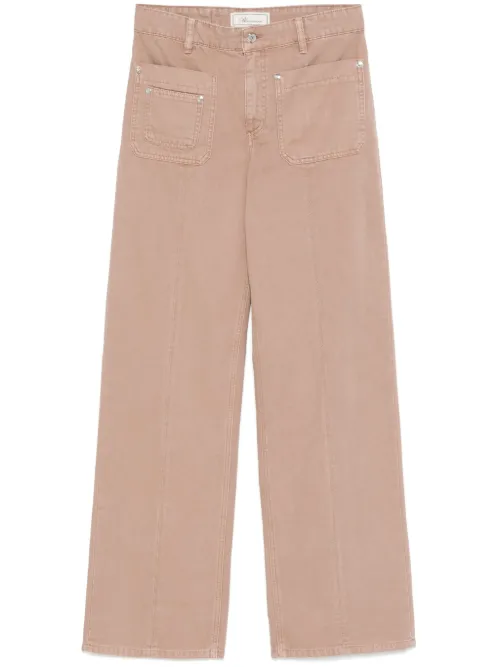 Blumarine jean en toile - Marron - Blumarine - Modalova