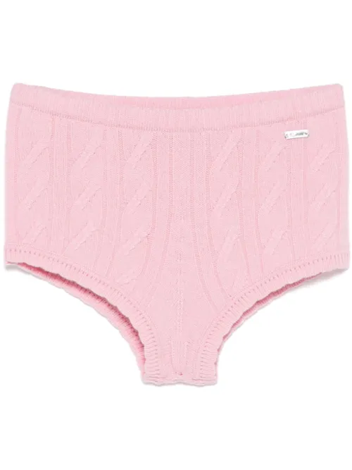 Short en maille torsadée - Blumarine - Modalova
