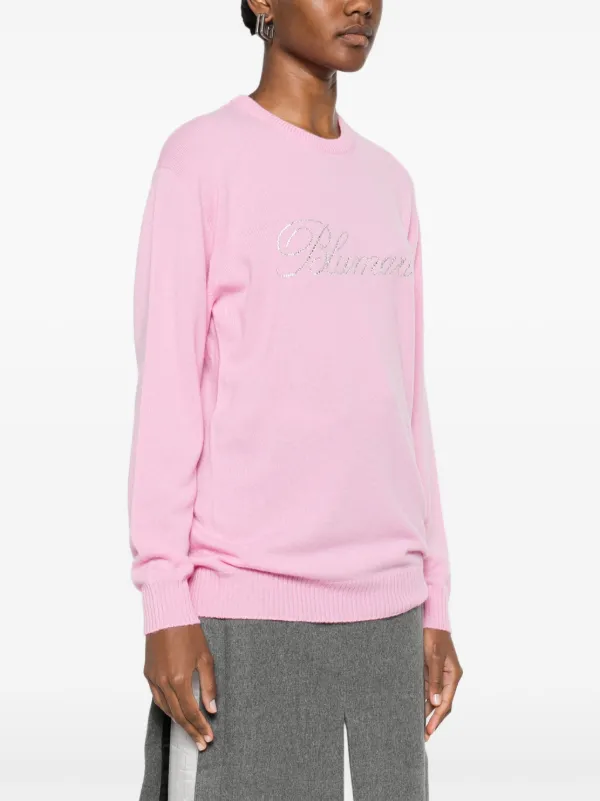 Minthunter Maglione Donna Con Cappuccio E Maniche Lunghe - Casuale In Misto Cotone - Rosa - Taglia Media