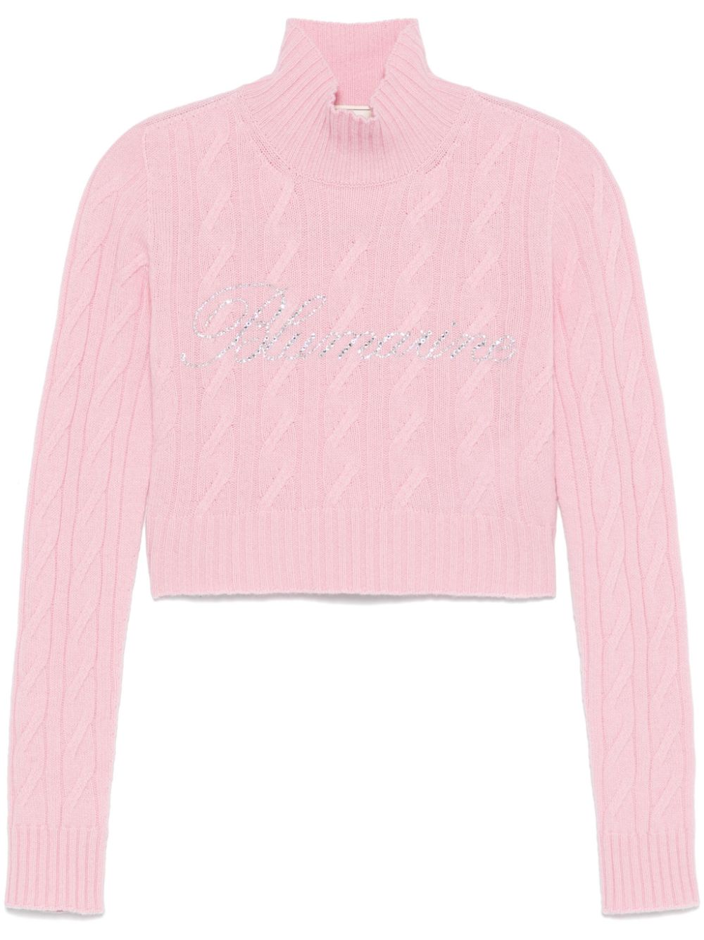 rhinestone-logo sweater