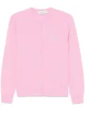Blumarine logo-appliqué cardigan - Pink