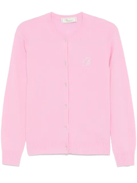 Blumarine logo-appliqué cardigan