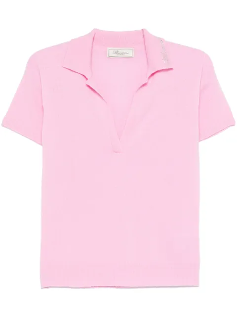 Blumarine playera tipo polo con aplique del logo