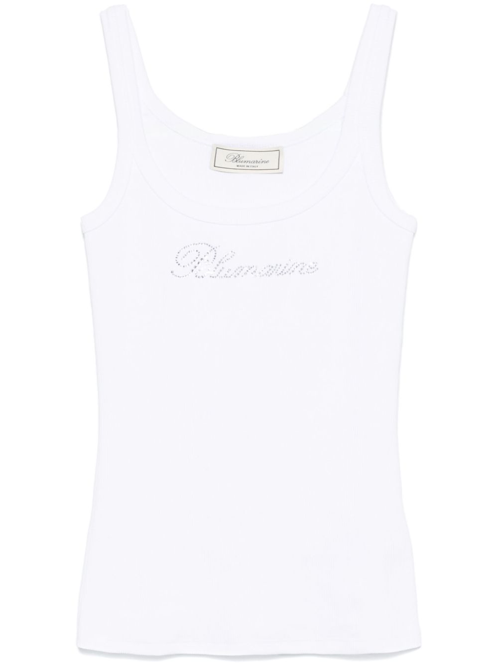 logo-appliqué tank top