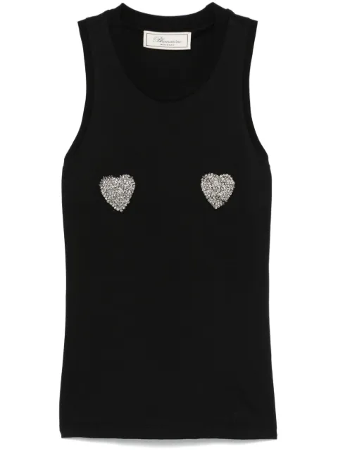 Blumarine heart-appliqué tank top