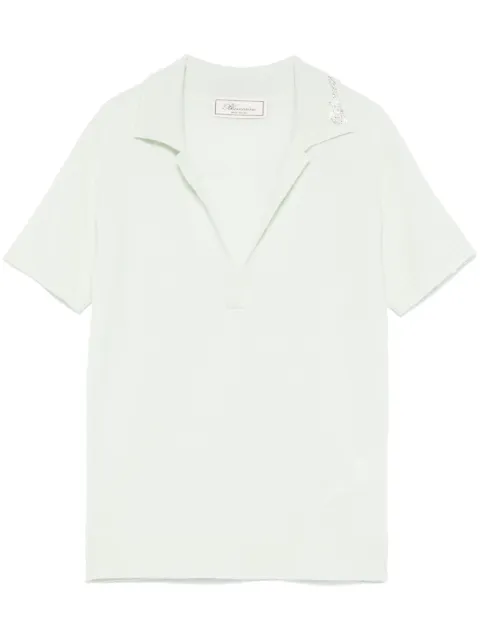 Blumarine playera tipo polo con aplique del logo
