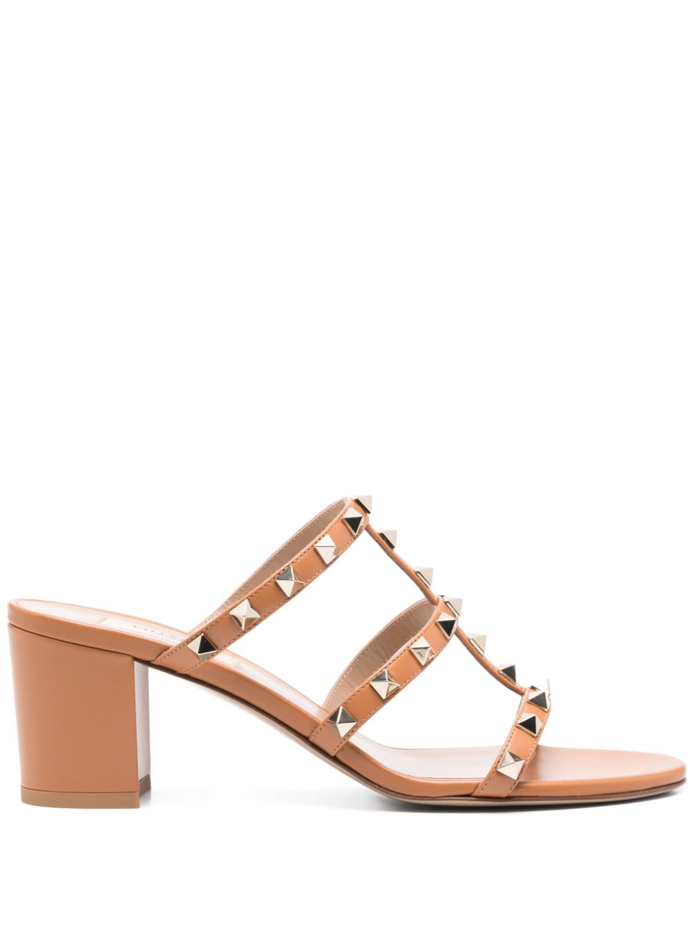 Valentino Garavani 60mm Rockstud mules Brown