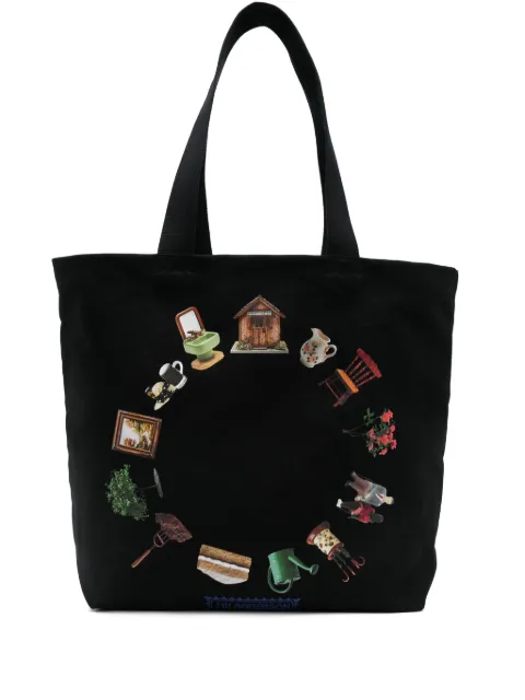 JW Anderson 로고 패치 토트 백