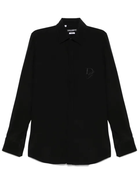 Dolce & Gabbana logo-embroidered shirt