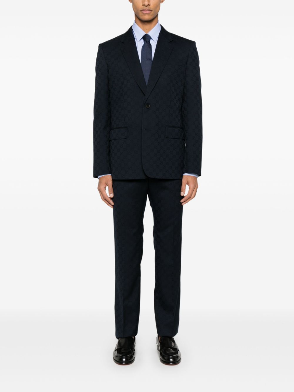 Gucci GG Supreme-jacquard suit - Blauw