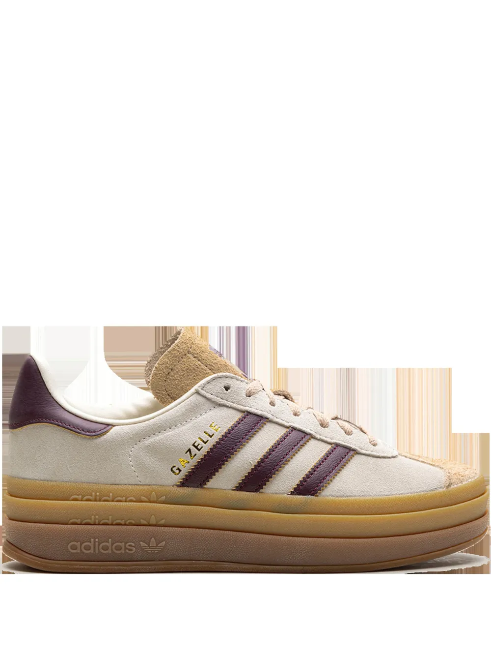 Adidas Originals Adidas Womens Wonder Quaetz Black Blac Gazelle Bold Brand-embellished Suede Low-top Trainers In Neutrals