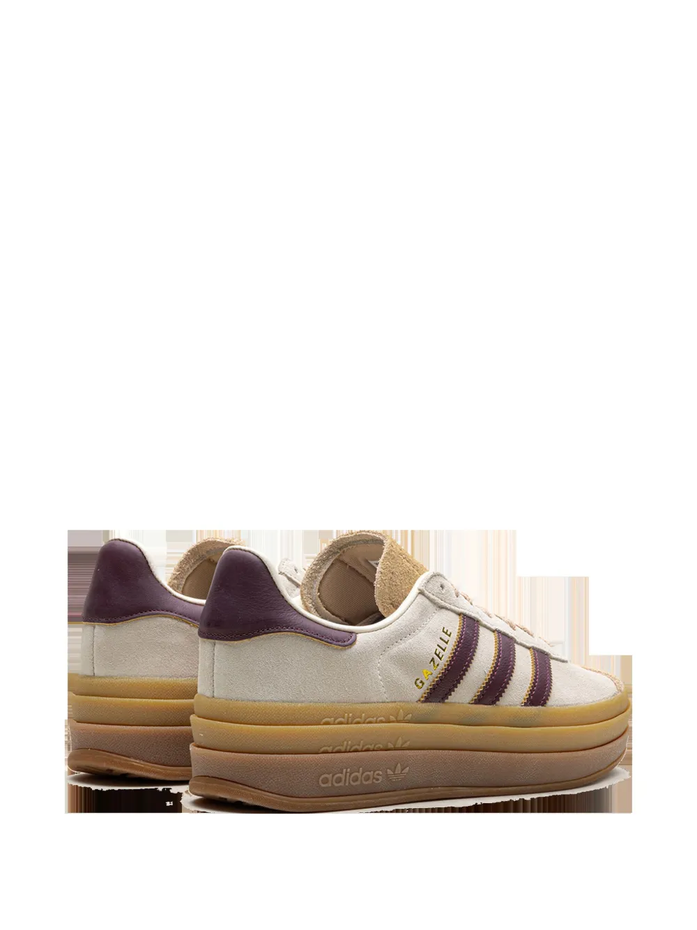 Adidas Originals Adidas Womens Wonder Quaetz Black Blac Gazelle Bold Brand-embellished Suede Low-top Trainers In Neutrals