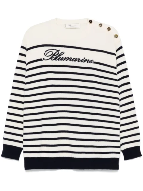 Blumarine suéter con motivo de rayas