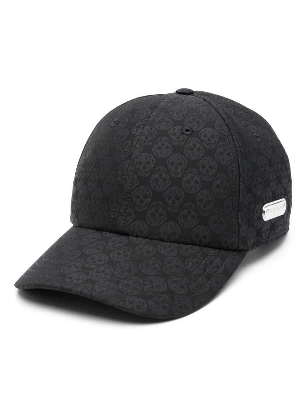 Alexander McQueen skull-jacquard cap - Black