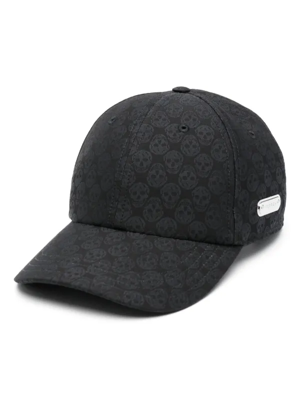 ハット Alexander Mcqueen Skull Jacquard Hat - Sky Blue - Cotton 27555251_57460067_600.jpg