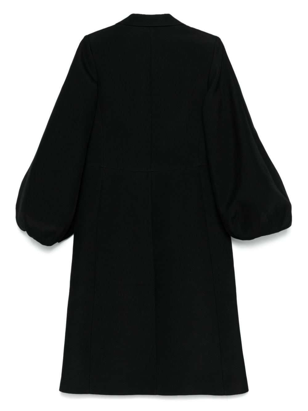 JW Anderson balloon-sleeve coat - Zwart