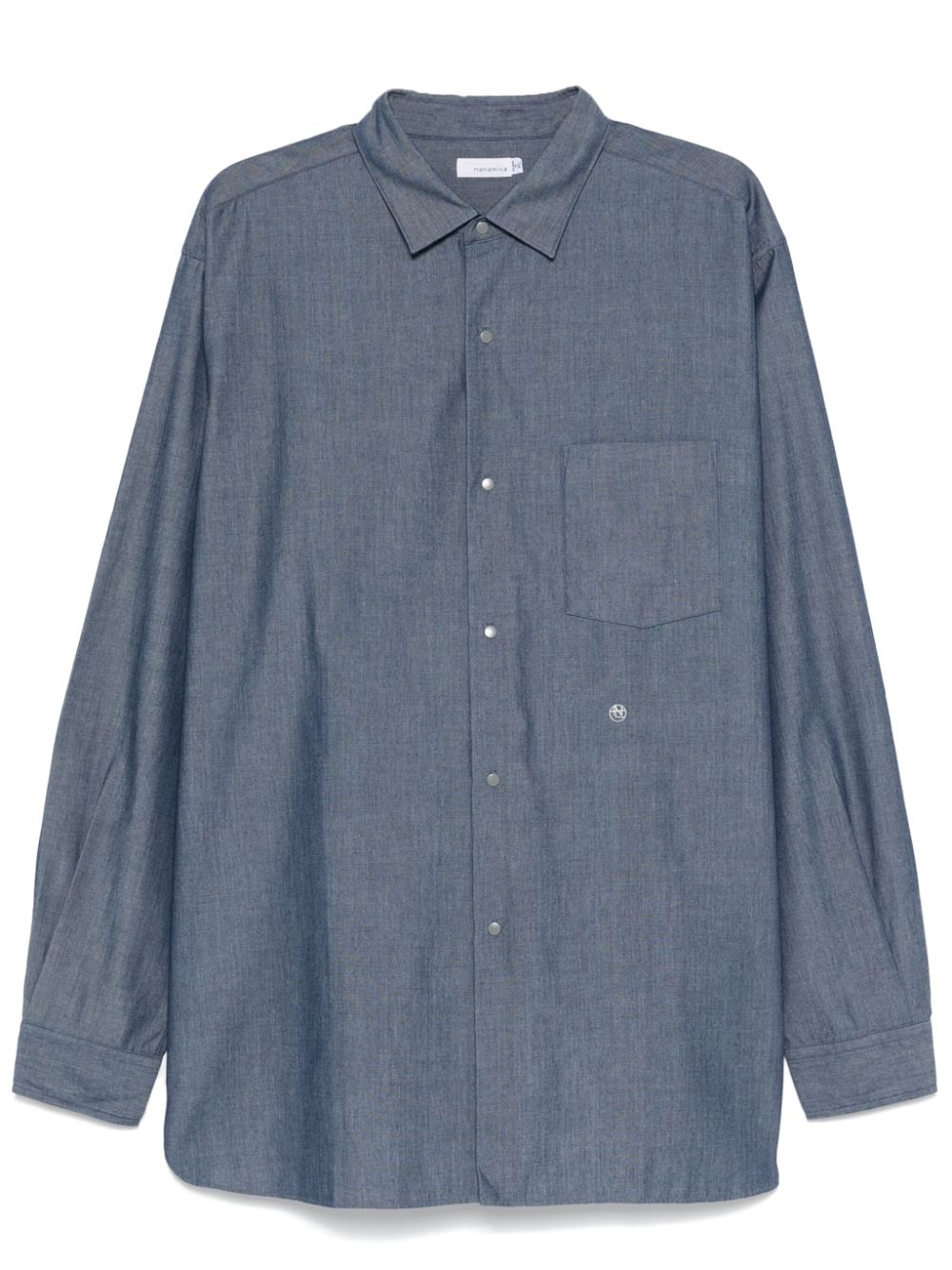 Nanamica classic-collar chambray shirt - Blue