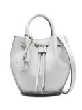 Tod's mini logo-charm bucket bag - Grey