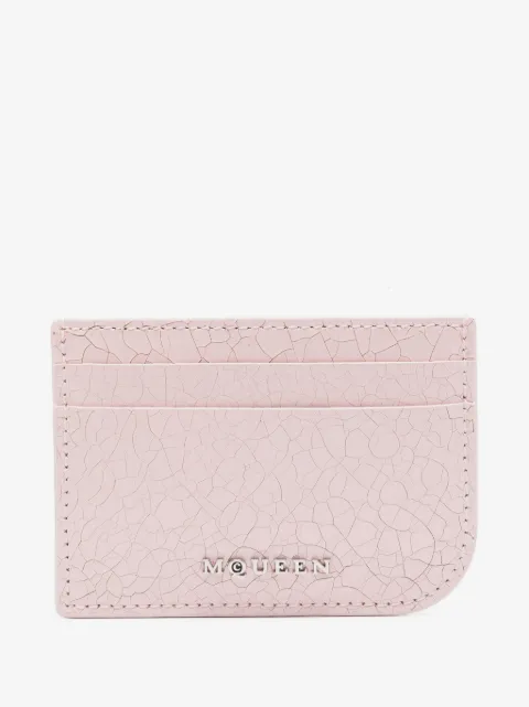 Alexander McQueen porte-cartes à effet craquelé